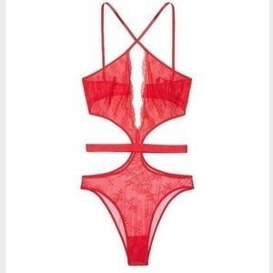 NEW VS VERY SEXY Chantilly Lace Teddy Small